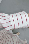 Oversize Striped Shirt Fuchsia