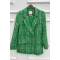 Oversize Plaid Jacket Green