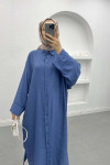 Oversize Shirt Dress Indigo