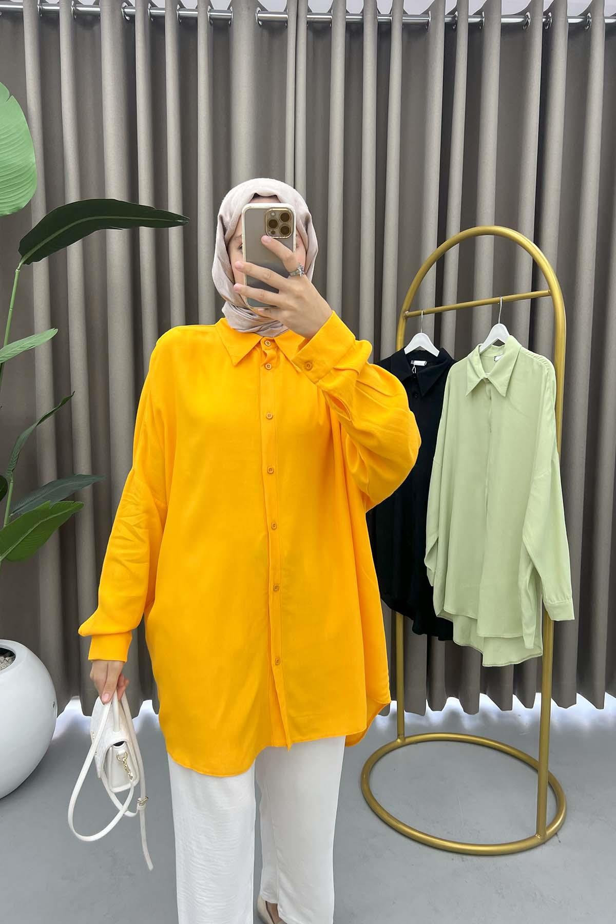 Oversize Shirt Mustard