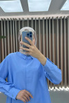 Oversize Shirt Blue