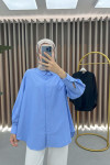 Oversize Shirt Blue