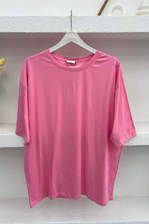 Oversize T-Shirt Pembe