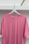 Oversize T-Shirt Pembe