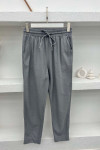 Leg Detailed Trousers Gray