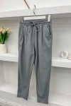 Leg Detailed Trousers Gray