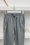 Leg Detailed Trousers Gray