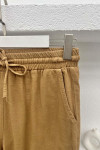 Trousers with Leg Detail Brown