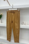 Trousers with Leg Detail Brown