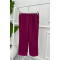 Folded Leg Trousers Claret Red