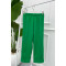 Folded Leg Trousers Green