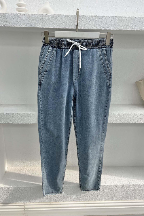 Tasseled Jeans Blue