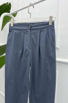 Slit Leg Trousers Gray