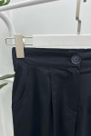 Slit Leg Trousers Navy Blue