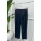 Slit Leg Trousers Navy Blue