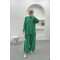 Benetton Green Slit Leg Suit