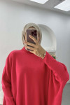 Poncho Sweater Fuchsia