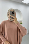 Poncho Sweater Dusty Rose