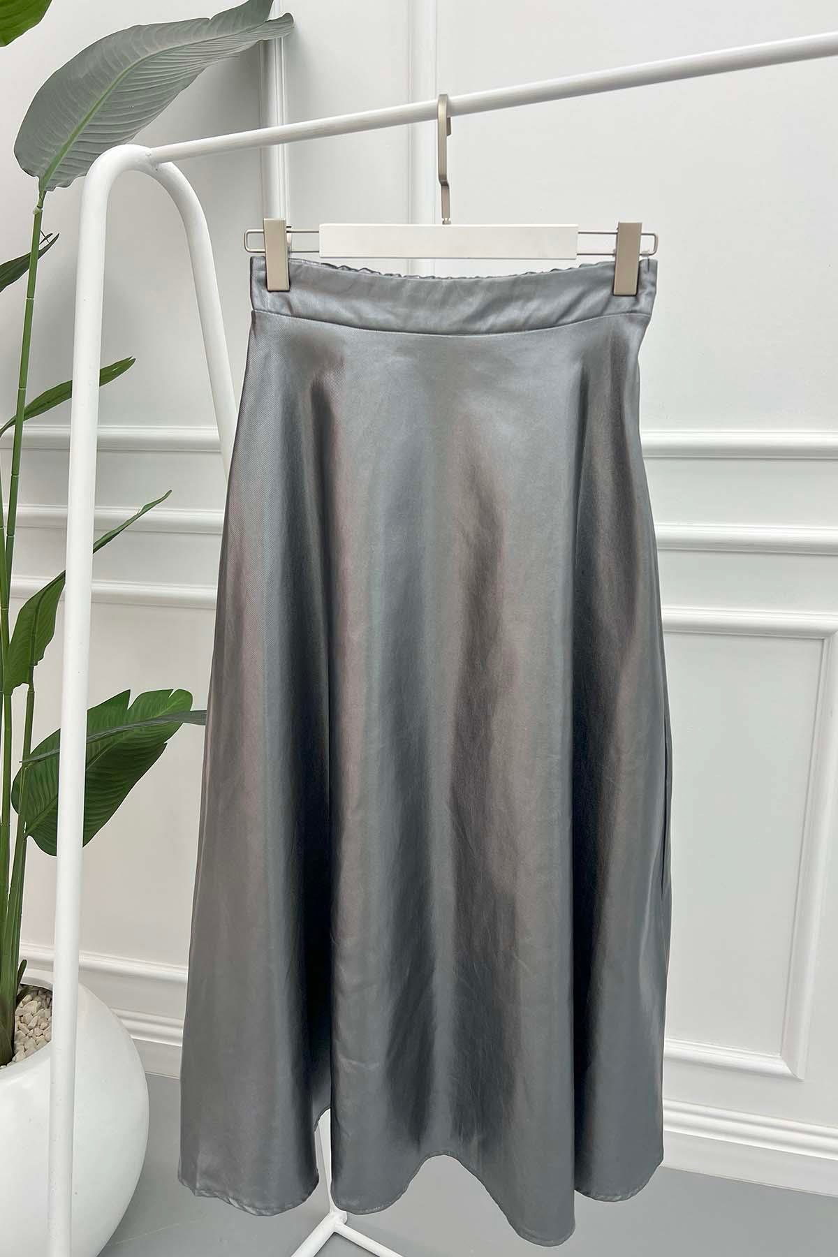 Shiny Skirt Silver