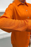 Shiny Shirt Set Orange