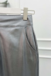 Shiny Plazzo Pants Silver