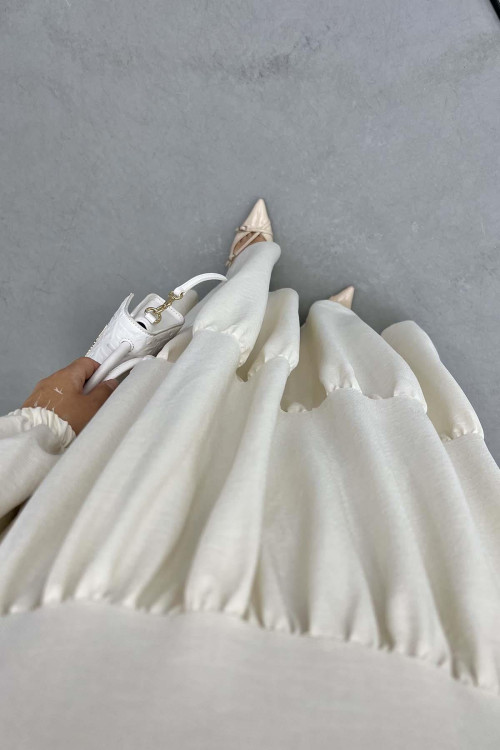 Cream Patli Dress