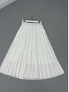 Pleated Skirt White