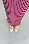 Pleated Skirt Plum