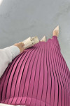 Pleated Skirt Plum