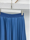 Pleated Skirt Petrol Blue