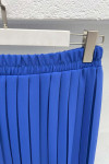 Pleated Skirt Set Blue