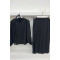 Pleated Skirt Set Black