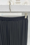 Pleated Skirt Set Black