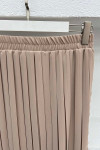 Pleated Skirt Set Stone