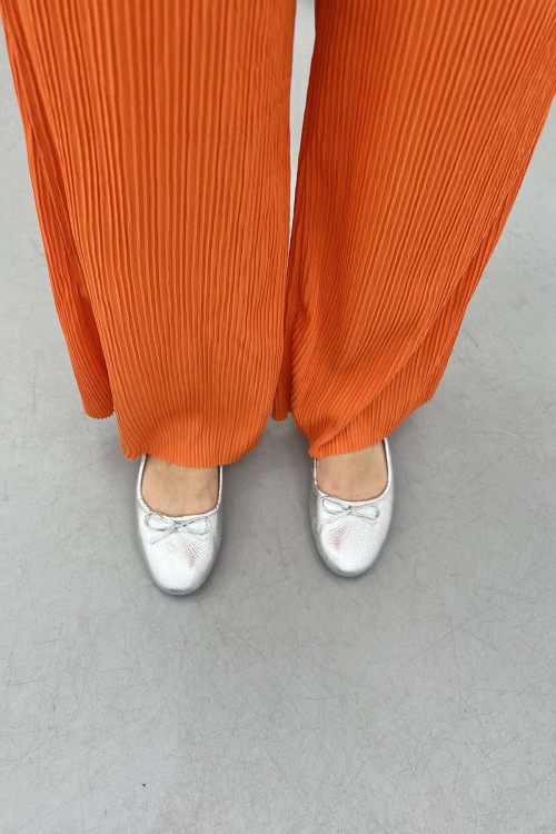 Pleated Trousers Orange