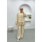 Pleated Suit Beige