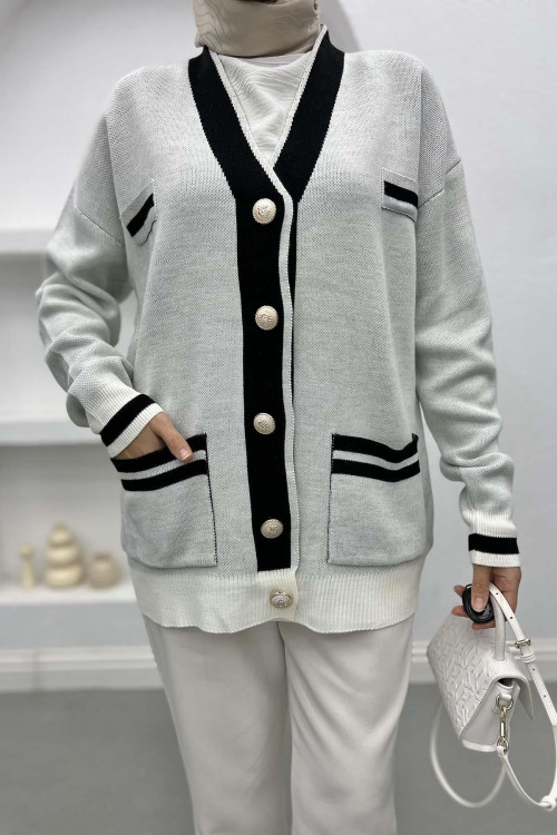 Pinterest Cardigan White