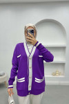 Pinterest Cardigan Purple