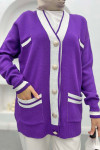 Pinterest Cardigan Purple