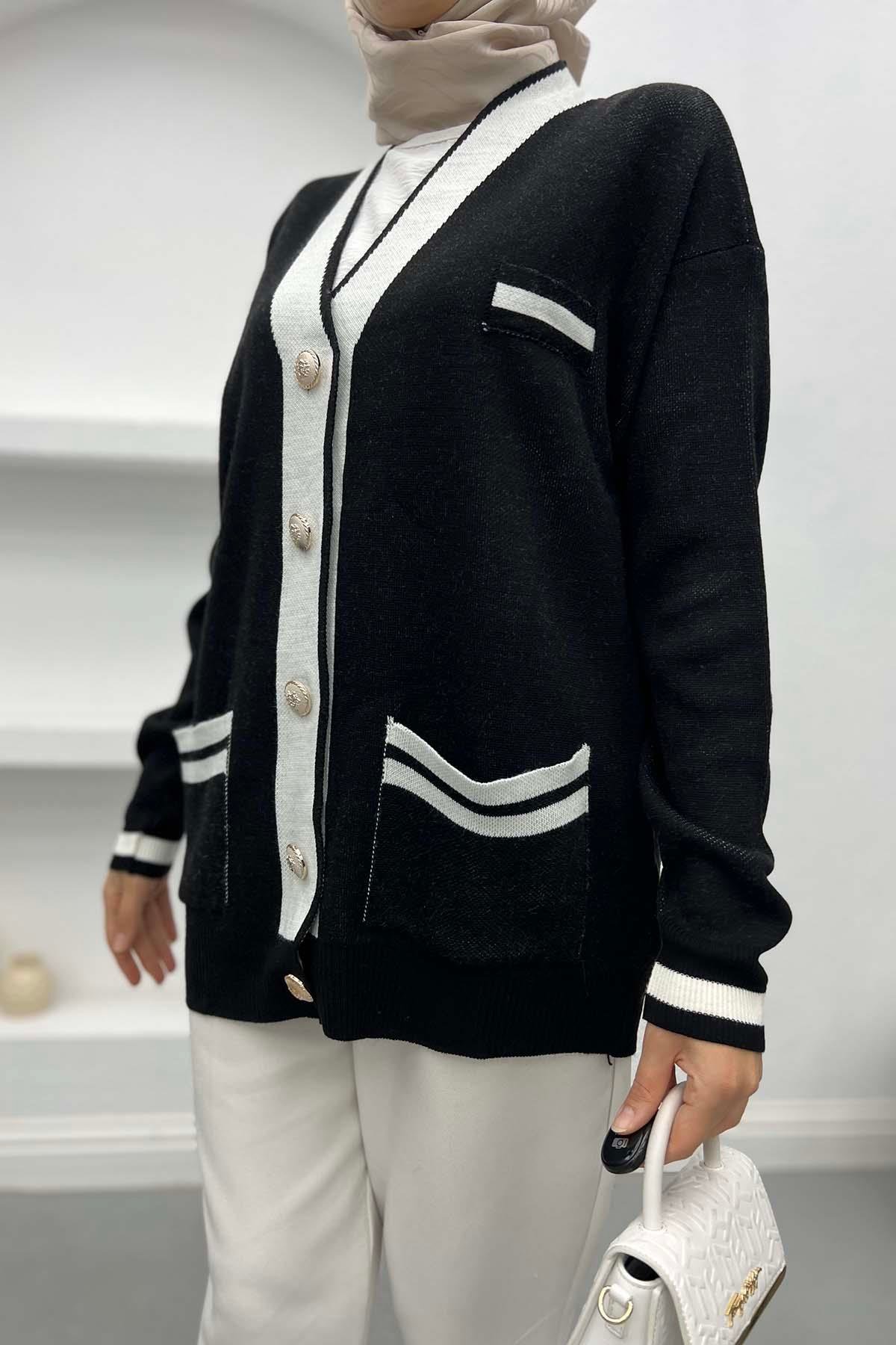 Pinterest Cardigan Black