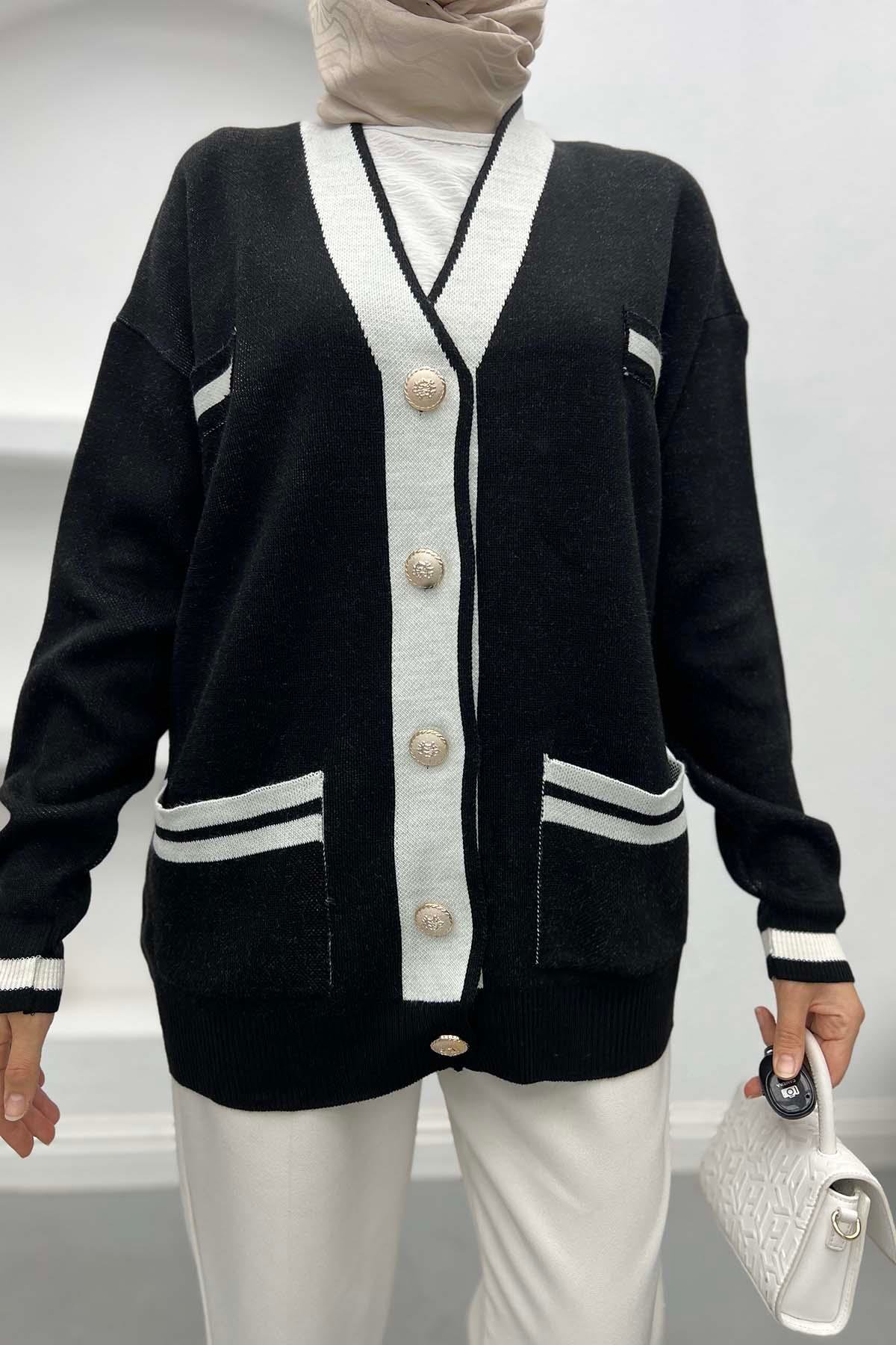 Pinterest Cardigan Black