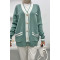 Pinterest Cardigan Aqua Green