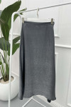 Glittery Flared Skirt Gray