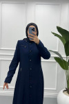 Polyviscon Abaya Navy Blue