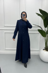 Polyviscon Abaya Navy Blue