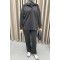 Polo Collar Oysho Suit Black