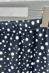 Polka Dot Pajama Bottoms Black