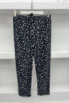 Polka Dot Pajama Bottoms Black