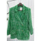 Tassel Plaid Jacket Green