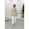 Tassel Tweed Jacket Beige